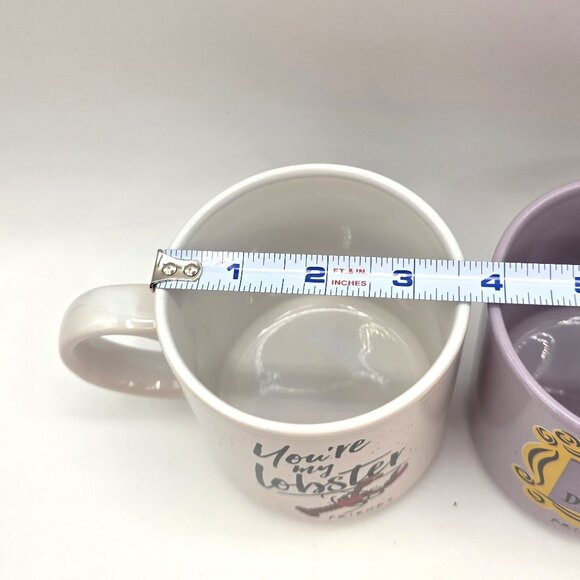Friends TV Show Funny Coffee Mug Set (2) 13 oz How You Doin / You're My Lobster - Picture 9 of 9